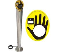 Tester ed eliminatore statico digitale con allarmi vocali, sonori e luminosi, per controllo accessi e sicurezza in officina