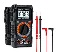 Tester Elettricista con 4000 Conteggi, KAIWEETS KM100s Multimetro Digitale per Tensione CA/CC, Corrente CC, Continuità, Resistenza, Diodo (con Puntali).
