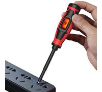 Tester Elettrico di Tensione - 2 in 1 Spegnimento Automatico Sicuro - Cacciavite per Rilevamento Tensione senza Contatto | Per riparazione circuiti e prese in ufficio, scuola, appartamento e industria