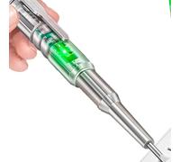 Tester elettrico - Penna di prova trasparente ad alta luminosità, Penna di prova di induzione intelligente senza contatto | Tester di tensione CA, torcia a LED, allarme sonoro per valutare la tensione