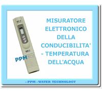 TESTER ELETTRONICO DI CONDUCIBILITA' E TEMPERATURA ACQUA - MISURATORE OSMOSI