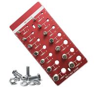 Tester filettato per dadi e bulloni,Guida alla ricerca di filettature | Rilevamento di viti e dadi,Per riparazione auto, costruzione di macchinari, manutenzione auto, camion, lavorazione dei metalli