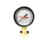 Tester for acqua da 2", attacco girevole filettato da 3/4" NPT, attacco superiore, 0-100 PSI-