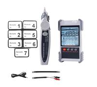 Tester For Cavi Di Rete Con Display LCD Analoghi Ricerca Digitale Tester For Cavo Di Prova POE Lunghezza Accoppiamento Wiremap(ET618 7pcs Tool)