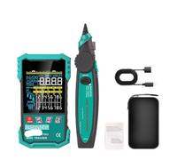 Tester for cavi di rete con misuratore lunghezza da 400 m, test POE, mappatura LAN, multimetro 3,2 pollici, strumenti for la manutenzione della(ET622)