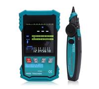 Tester for cavi di rete con rilevamento della tensione POE e kit test LAN professionale for la misurazione lunghezza 400 m