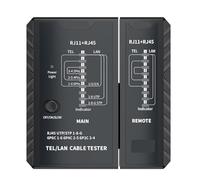 Tester For Cavi Di Rete Continuità Della Linea Telefonica For Diagnostica Rapida Accurata(Black)