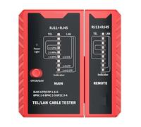 Tester For Cavi Di Rete Continuità Della Linea Telefonica For Diagnostica Rapida Accurata(Red)