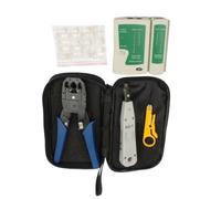 Tester for cavi di rete Ethernet Kit RJ45 Piegatore Strumento di crimpatura Punch Down RJ11 Cat5 Cat6 Rilevatore di linea metallica 8P8C