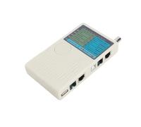 Tester for cavi di rete LAN portatile 4 in 1, RJ11 RJ45 USB BNC remoto for UTP STP, rilevatore, tester for