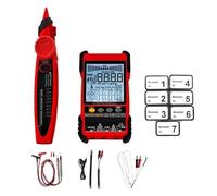 Tester For Cavi Di Rete Multimetro Tracciamento Lan Test POE 400M/600M Lunghezza Misura Sensibilità Tracker Linea Regolabile Diagnostica Rapida Accurata(ET618PRO)