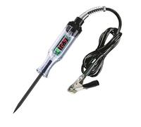 Tester for circuito auto 6V/12V/24V Penna for sonda di prova qualità superiore Strumento diagnostica for lampadine for camion for tensione Riparazione(Black)