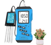 Tester for terreno 7 in 1 con display LCD, tester for azoto, fosforo, potassio, NPK, pH, umidità, conduttività dei nutrienti, misuratore di EC, kit for test del terreno da giardino for prato, fattori