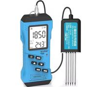 Tester for terreno 7 in 1, display digitale, tester for azoto, fosforo e potassio, valore pH, umidità, conducibilità dei nutrienti, misuratore di conducibilità elettrica, misuratore portatile for nutr