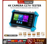 Tester IPC PEGATAH 12MP Tester CCTV 8MP/AHD/CVI/TV/SDI con ingresso HDMI VGA Monitor CCTV da 5,4 pollici per tester telecamera IP Tester CFTV