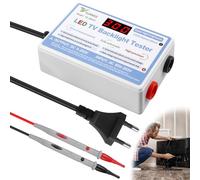 Tester LED retroilluminato LED con coppia di sonde di prova, tester di tensione e continuità, tester LED con perline, tester di circuito elettrico con interruttore, strumenti di misura