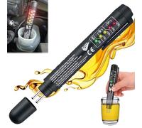 Tester Liquido Freni,Tester del Liquido,dell'olio Penna di Prova,Test Fluido Freni,Liquido Freni Tester,Fluido Freno Test,con 5 LED Indicatore,Test Freni diagnostici Auto per DOT3 DOT4 DOT5