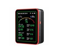 Tester multi-parametro 15-in-1 per qualità dell'aria con sensori CO CO2 HCHO TVOC AQI PM Rilevamento umidità temperatura WiFi Mobile APP Funzioni per Home Office