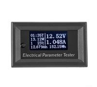 Tester multimetro 7 in 1 per capacità di tensione e corrente con display oled e per Li-Po piombo-acido per test della batteria (bianco)
