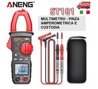 Tester Multimetro Digitale LCD Professional pinza amperometrica puntali custodia