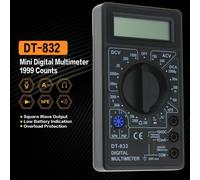 TESTER MULTIMETRO DIGITALE PROFESSIONALE CON PUNTALI CAVI DISPLAY LCD DT-832