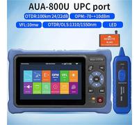 Tester OTDR Tester for fibra ottica con riflettometro ottico nel dominio del tempo OTDR da 100 km, 1310/1550 nm, 24/22 dB, mappa degli eventi VFL OLS OPM(AUA800U)