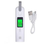 Tester per Alcol Espirato, Etilometro per Alcol, Risposta Rapida Ad Alta Precisione, Analizzatore di Ubriachi Portatile Wireless DC 5C (Bianco)