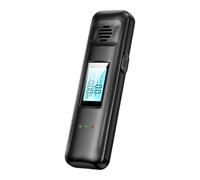 Tester per alcol etilico portatile ad alta precisione - Dispositivo etilometro con display LCD digitale, facile da usare, senza cannello, kit di analisi per alcol, bar domestico, ambiente sociale, via