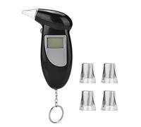 Tester per alcool, rilevatore di alcool, alcool, alcolico, analizzatore di alcole a respiro, display LCD, etilometro professionale, rilevatore di bugie, alcool, senza retroilluminazione, test