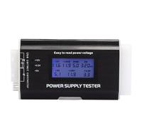 Tester per alimentatori di computer con display LCD, tester per alimentatori ATX per connettori 20/24 pin, SATA, P4, P6, P8 e PCI-E, strumento diagnostico della tensione in lega di