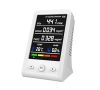 Tester per ambienti interni con display digitale | CO2 TVOC della formaldeide nelle case e nel veicolo con i sensori di alta precisione per la stanza del bambino