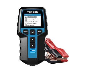 Tester per Batteria Auto,TOPDON BT200 100-2000CCA,Tester Generatore per Veicoli a Motore,Analizzatore Digitale della Batteria Dell'Auto,per Auto,Camion,ATV,Barche