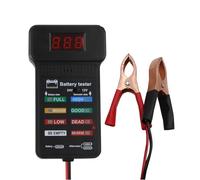 Tester per batteria di precisione per veicoli da 12/24 V, facile da usare, strumento diagnostico con tensioni e indicatore di capacità
