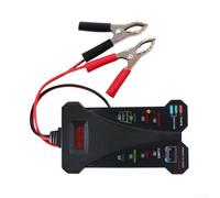 Tester per batteria, display digitale per auto e veicoli con batteria al litio acido, controllo dello stato della tensione, analizzatore di test di capacità (nero)