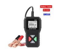 Tester per Batteria, Tester for batteria auto BM580/BM550 da 24 V, 6 V, 12 V, test di carica e avviamento, analizzatore di circuito CCA, kit diagnostico for moto, accessori for auto(BM550 6V 24V)