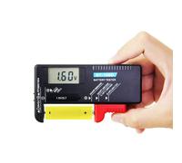 Tester per batterie ad alta compatibilità, voltmetro digitale per uso quotidiano e in viaggio, schermo LCD di facile lettura che mostra la diagnosi