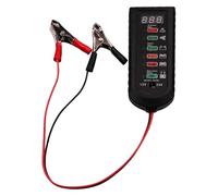Tester per Batterie, Tester for batteria auto da 12 V e 24, tester for alternatore, indicatore a 6 LED, analizzatore for automobilistica for testare le condizioni della