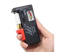Tester per batterie, tester per batterie per tutte le batterie, tester per accumulatori e volt, AA, AAA, D, C, 9 V e 1,5 V a bottone - per test preciso dello stato delle batterie