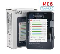Tester per Batterie ToolkitRC MC8 SC100 Mini, Multi-Tester a 32 Bit con Uscita PWM, Lettura PPM SBUS e Ricarica Rapida USB-C