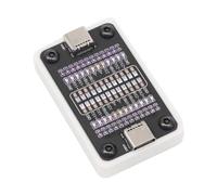 Tester per cavi a ricarica rapida Head Type C con indicatori LED Strumento della connettività portatile per cavi a 24 pin Alimentato a batteria Comoda scheda Type C