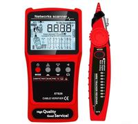 Tester per cavi di rete 3 in 1 e multimetro con schermo LCD, cercatore di linea per cavi telefonici RJ45 BNC, modello ET624, 1250 mAh (ET626)