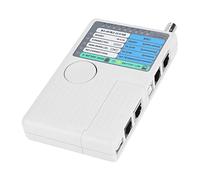 Tester per Cavi di Rete 4 in 1 Tester per Cavi LAN RJ45 RJ11 USB BNC LED Indica con 2 Telecomandi Include Borsa per il Trasporto