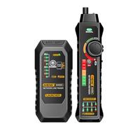 Tester per cavi di rete multi -funzione EVTSCAN, RJ11/RJ45, controllo a tensione, rivelatore a bassa tensione, torcia integrata, per tecnici di rete e professionisti (Nero)