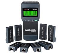 Tester per cavi di rete - NOYAFA Cable Wire Fault Finder per RJ45 Cat5, Cat6, 5e, 6e, misura la lunghezza, individuare il punto di rottura, controllare l'errore di cablaggio con 8 jack di prova