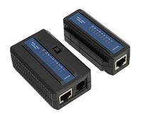 Tester per cavi di rete per RJ45, RJ11, RJ12, tester LAN Ethernet a doppio scopo per cavi CAT5, CAT6, CAT7 UTP, per il PoE con custodia in ABS, testa fili aperti, cortocircu