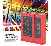 Tester per cavi di rete RJ45RJ11, modello a scansione automatica, strumento di test di rete con luci LED, display LED di facile lettura, portatile