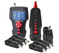 Tester per cavi di rete, Tester for Cavi Di Rete, Multifunzione RJ45 RJ11 BNC POE PING Crosstalk Lan Test 8 Pezzi Tracker Remoto,per cavo di rete