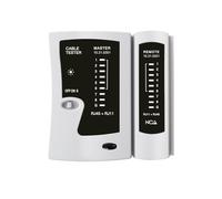 Tester per cavi RJ11, RJ12 e RJ45, ideale per verificare l'integrità delle connessioni nelle installazioni di rete. Compatto, affidabile e facile da usare.