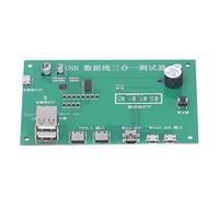 Tester per cavi USB e scheda di test per manutenzione Micro USB e Mini USB di tipo C - Modulo diagnostico 3 in 1 per rilevamento di cortocircuiti e circuiti aperti con LED e