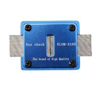 Tester per chiavi compatto, analizzatori di profili chiave, calibro scanalato per automobili e abitazioni private necessaria, calcolo chiave in lega di alluminio